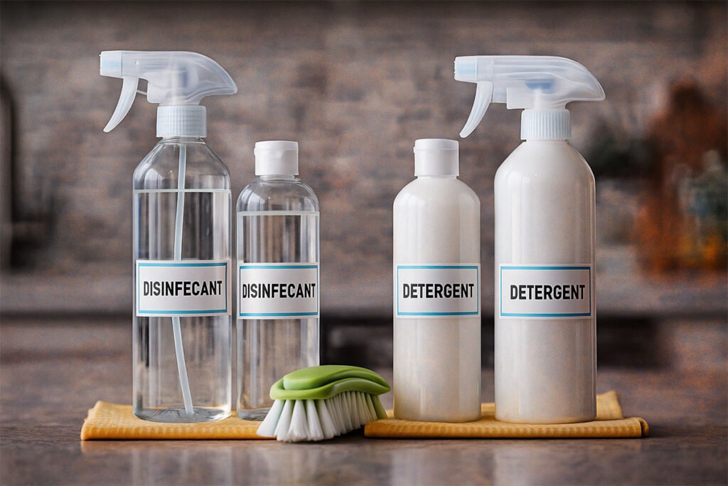 Disinfectants vs Detergents